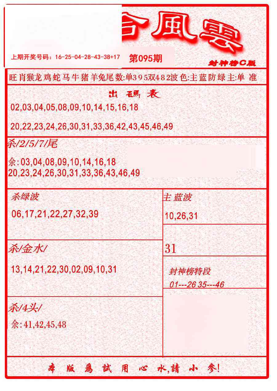 095期六合风云B[图]