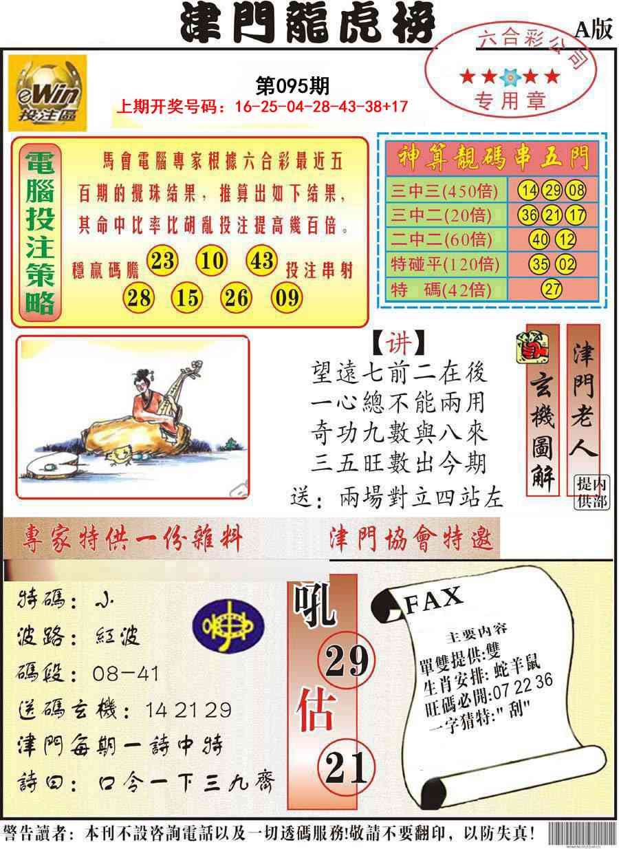 095期津门龙虎榜A[图]